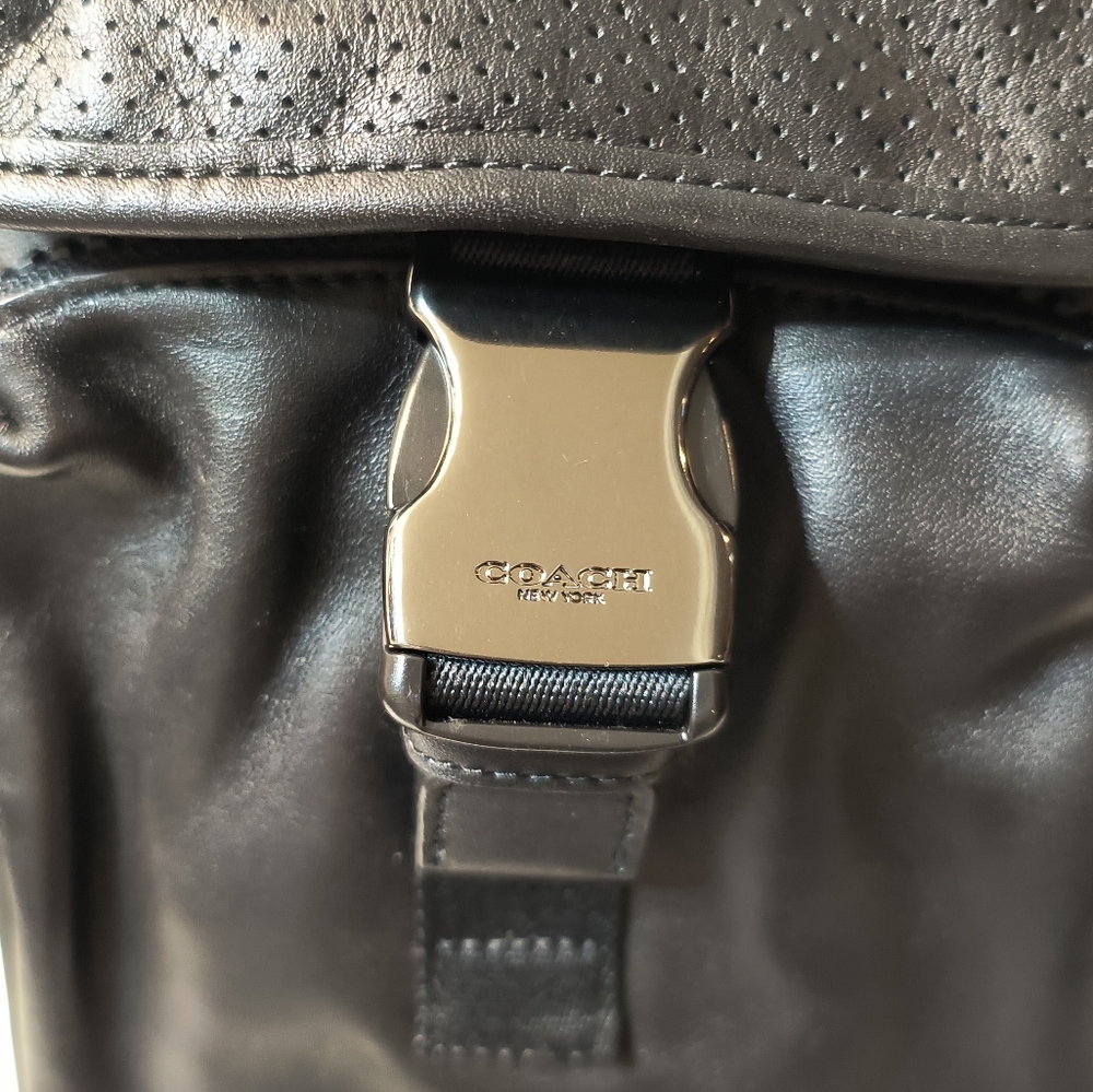 Coach Ranger Mini Pack Backpack – Black Leather - Picture 11 of 11